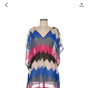 Women's Multicolor Chevron Top Says OSFA But I'd Say More Like A Large